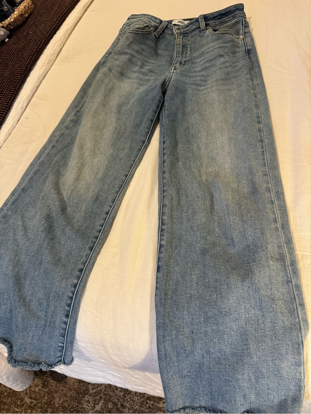 Just Black Light Blue Wide-Leg Jeans